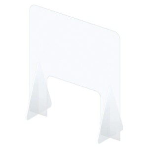 Atrend 36Wx31H Acrylic Partition with Window (36-Inch x 31-Inch)