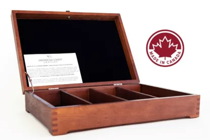 American Chest Co. FCAN3 Canadian Woods, 5-Slot Stainless Flatware Chests - Image 3