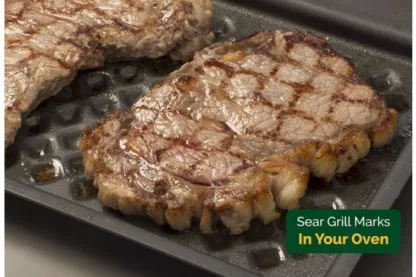 LloydPans Kitchenware 13x09" Diamond Grill Pan RCT-109384-PSTK - Image 2