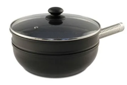 LloydPans Kitchenware 10" Stir-Fry Pan & Steamer SET-14131