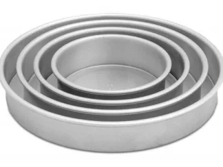 LloydPans Kitchenware 6,8,10,12x2" Deep Round Cake Pan SET-14649