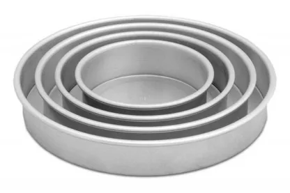 LloydPans Kitchenware 6,8,10,12x2" Deep Round Cake Pan SET-14649