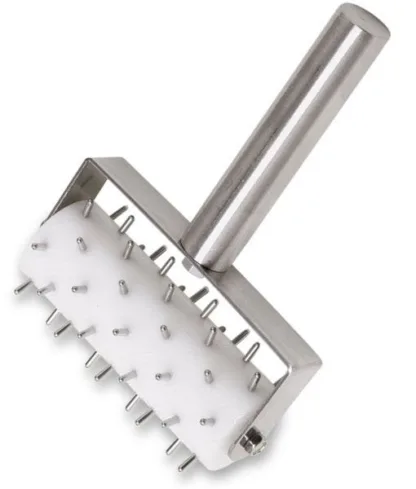 LloydPans Kitchenware 5" Pizza Dough Docker, 3/8" Stainless Steel Pins DD-05