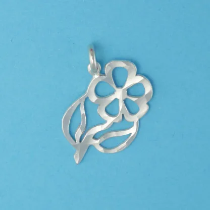 Microsculptures 0001 Wildflower Silver Charm