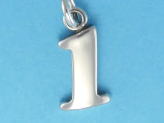 Microsculptures N1 Number-1 Silver Charm