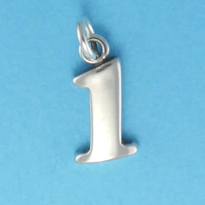 Microsculptures N1 Number-1 Silver Charm