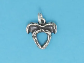 Microsculptures 0113 Textured Taurus Silver Charm