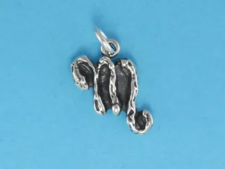 Microsculptures 0119 Textured Scorpio Silver Charm