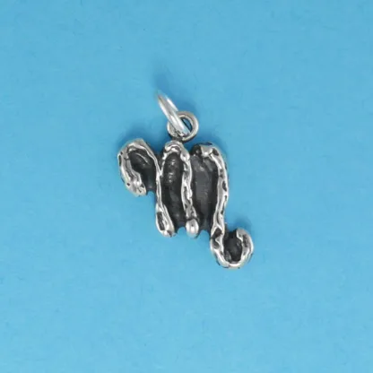 Microsculptures 0119 Textured Scorpio Silver Charm
