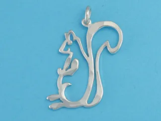 Microsculptures 0012 Squirrel Silver Charm