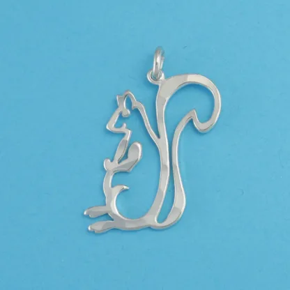 Microsculptures 0012 Squirrel Silver Charm