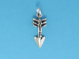 Microsculptures 0120 Textured Sagittarius Silver Charm