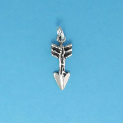Microsculptures 0120 Textured Sagittarius Silver Charm