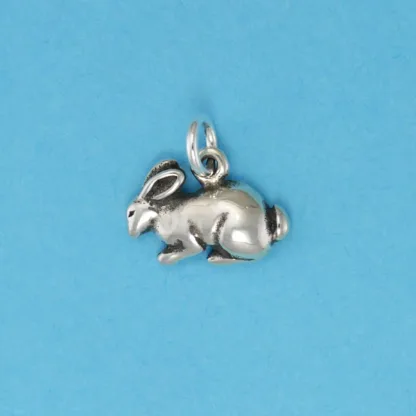 Microsculptures 0124 Bunny Rabbit Silver Charm