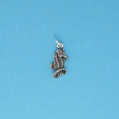 Microsculptures 0125 Seahorse Silver Charm