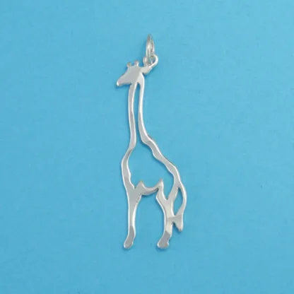 Microsculptures 0013 Giraffe Silver Charm