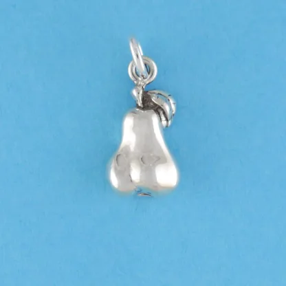 Microsculptures 0130 Pear Silver Charm
