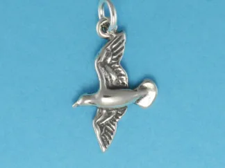 Microsculptures 0131 Seagull Silver Charm