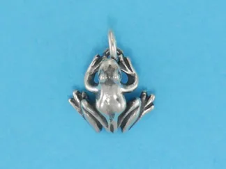 Microsculptures 0146 Frog Silver Charm