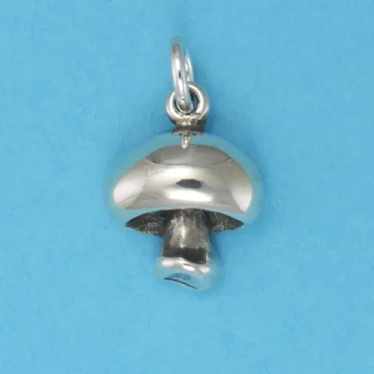 Microsculptures 0149 Mushroom Silver Charm