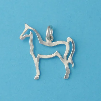 Microsculptures 0015 Horse Silver Charm