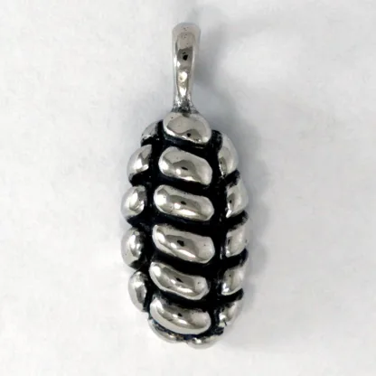 Microsculptures 1513 Challah Bread Silver Pendant