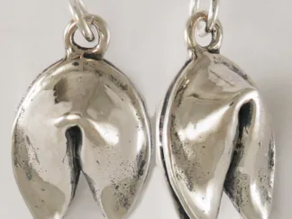 Microsculptures 1525 Fortune Cookie Silver Charm