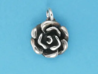 Microsculptures 0154 Petite Rose Silver Charm