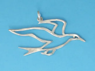 Microsculptures 0161 Arctic Tern Silver Pendant