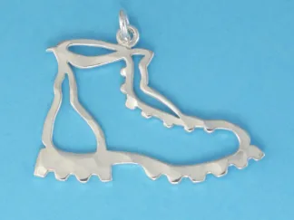 Microsculptures 0163 Hiking Boot Silver Pendant