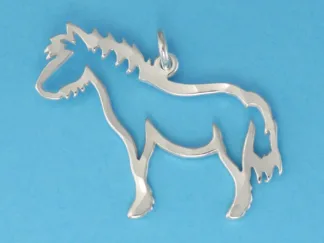 Microsculptures 0167 Shetland Pony Silver Charm