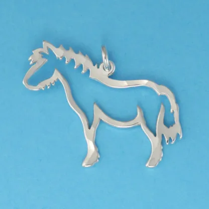 Microsculptures 0167 Shetland Pony Silver Charm