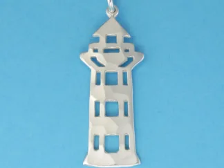 Microsculptures 0168 Lighthouse Silver Charm