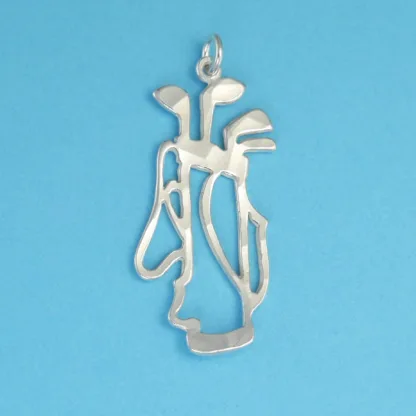 Microsculptures 0174 Golf Bag Silver Charm