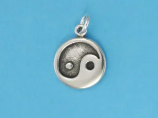 Microsculptures 0192 Yin-Yang Silver Charm-Small