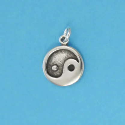 Microsculptures 0192 Yin-Yang Silver Charm-Small