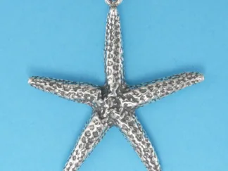 Microsculptures 0195 Starfish Silver Pendant
