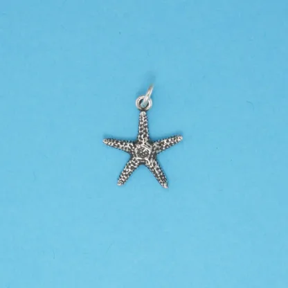 Microsculptures 0198 Starfish Silver Charm-Small