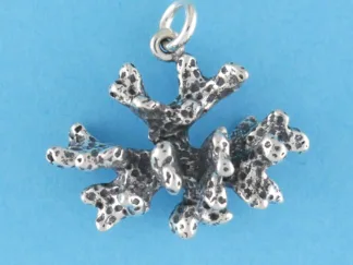 Microsculptures 0199 Coral Silver Charm-Large