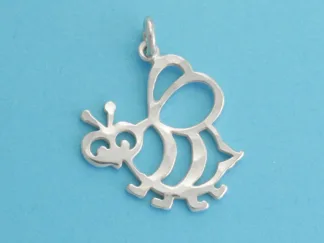 Microsculptures 0002 Bee Silver Charm