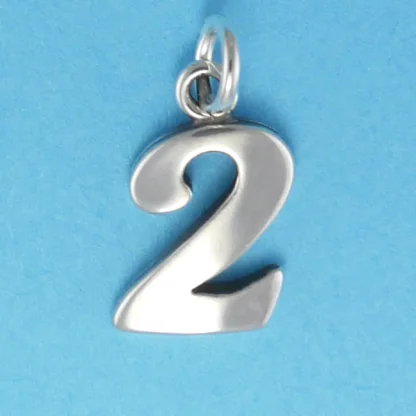 Microsculptures N2 Number-2 Silver Charm