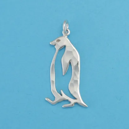 Microsculptures 0020 Penguin Silver Charm