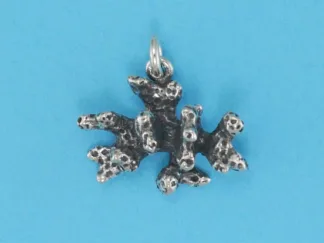 Microsculptures 0200 Coral Silver Charm-Small