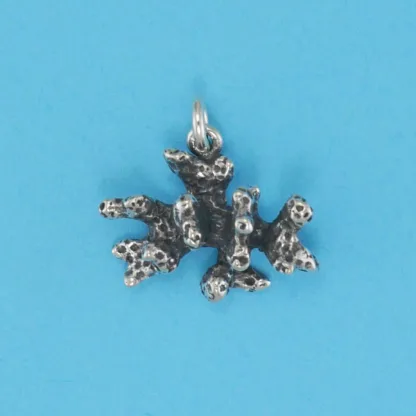 Microsculptures 0200 Coral Silver Charm-Small