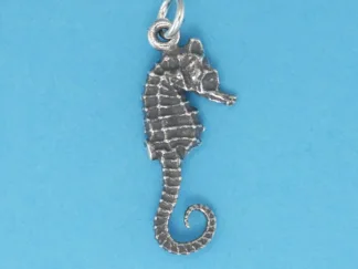 Microsculptures 0202 Seahorse Silver Charm