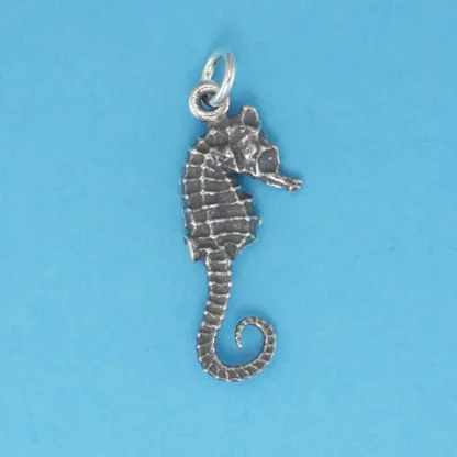 Microsculptures 0202 Seahorse Silver Charm
