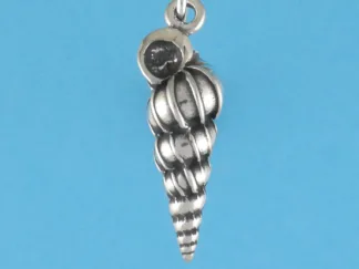 Microsculptures 0212 Wentletrap Shell Silver Charm