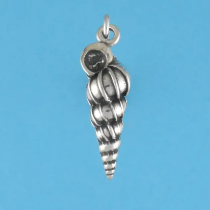 Microsculptures 0212 Wentletrap Shell Silver Charm