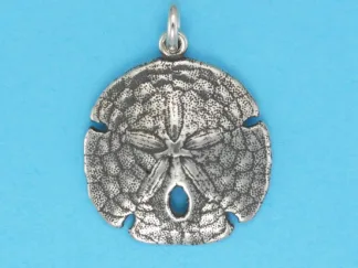 Microsculptures 0213 Sand Dollar Silver Charm