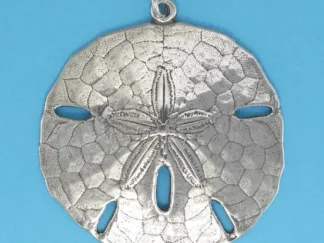 Microsculptures 0214 Sand Dollar Silver Pendant